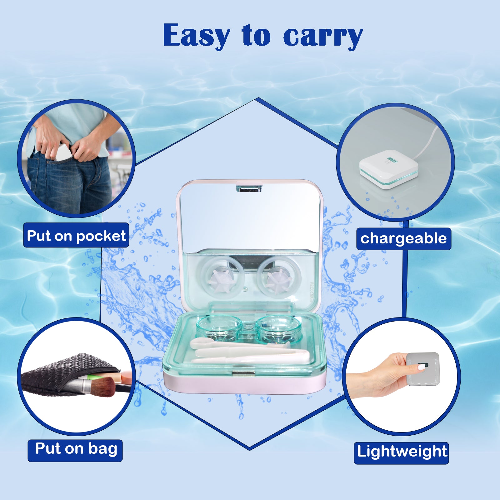 Soft Lens (Colored/Contact Lens) Cleaner Machine EV Pro
